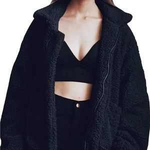 PRETTYGARDEN Women's 2023 Fashion Winter Coat Long Sleeve Lapel Zip Up Faux